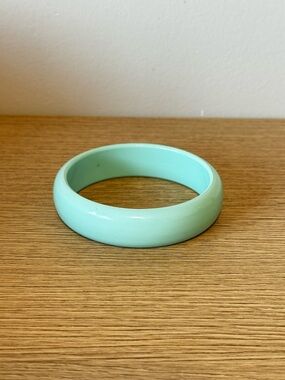 Mint Resin/Plastic Bangle Bracelet